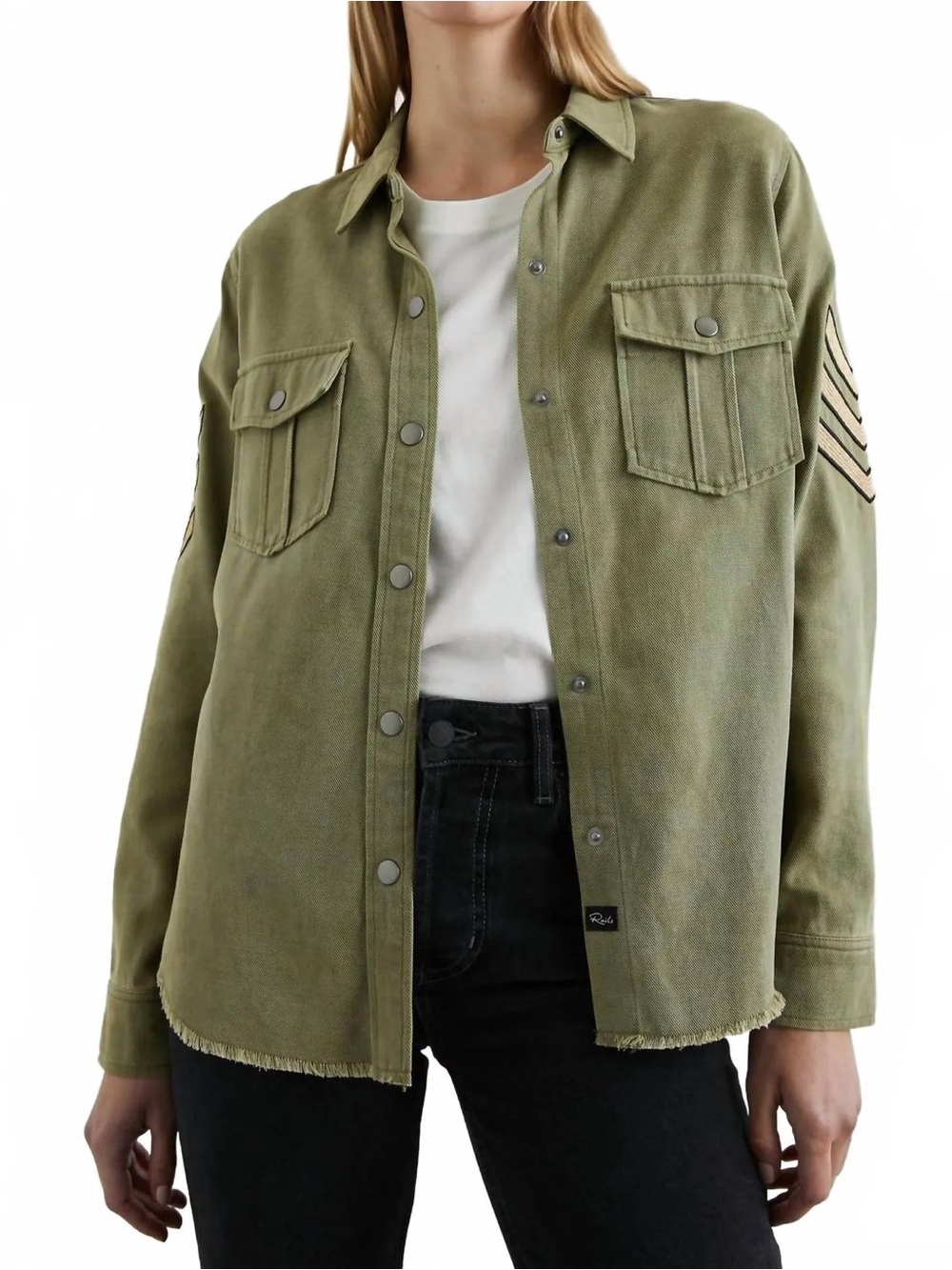 RAILS Military Style Loren Shirt Jacket In Canteen XS NWT $228